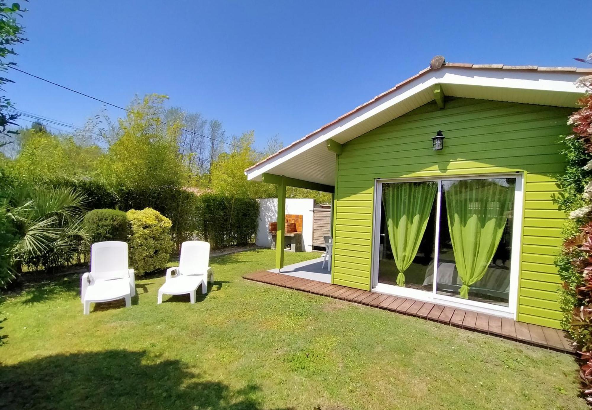Gîte Les Bambous 2 pers 15 min océan calme jardin parking wifi Brach Extérieur photo