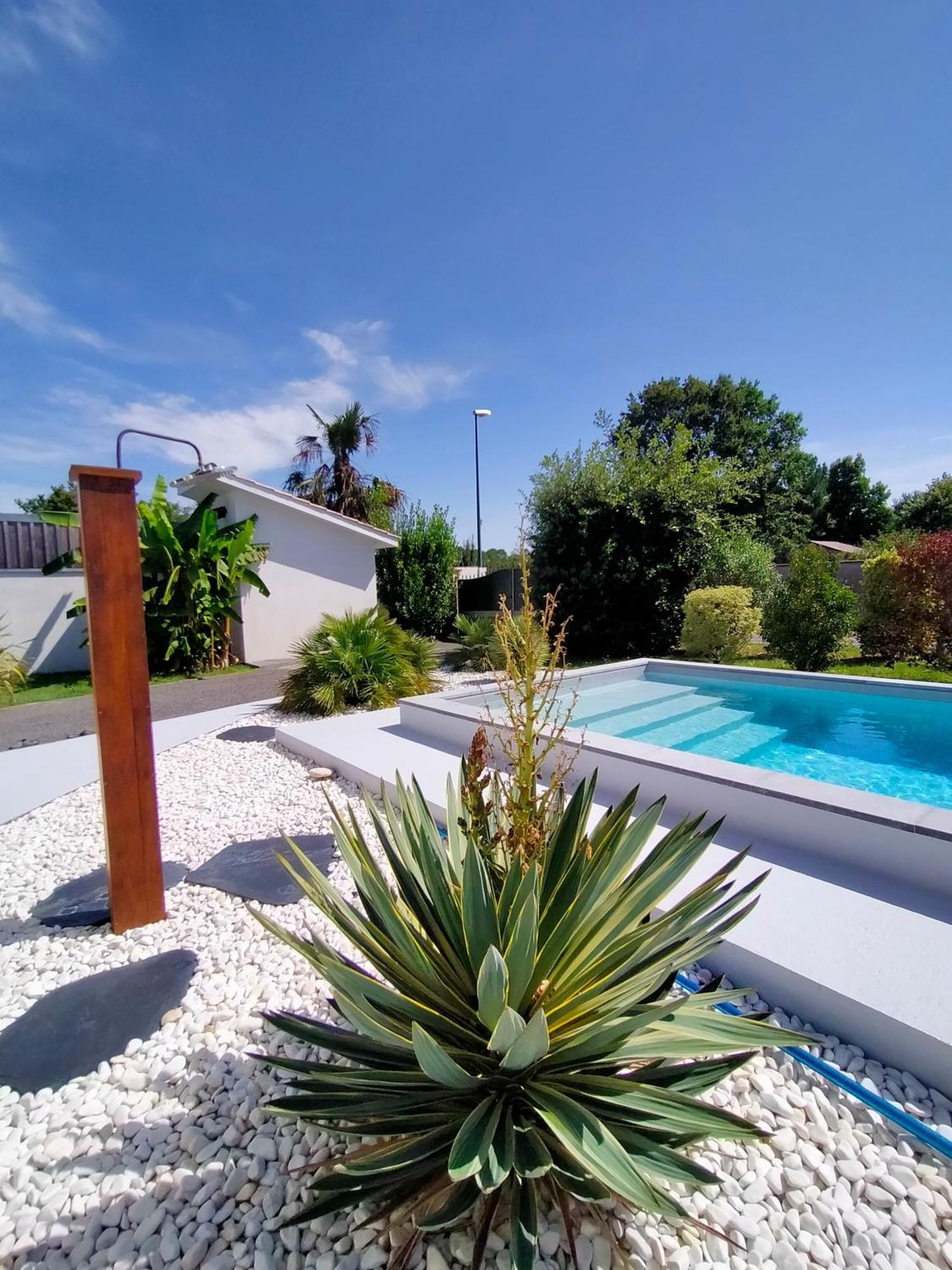 Gîte Les Bambous 2 pers 15 min océan calme jardin parking wifi Brach Extérieur photo