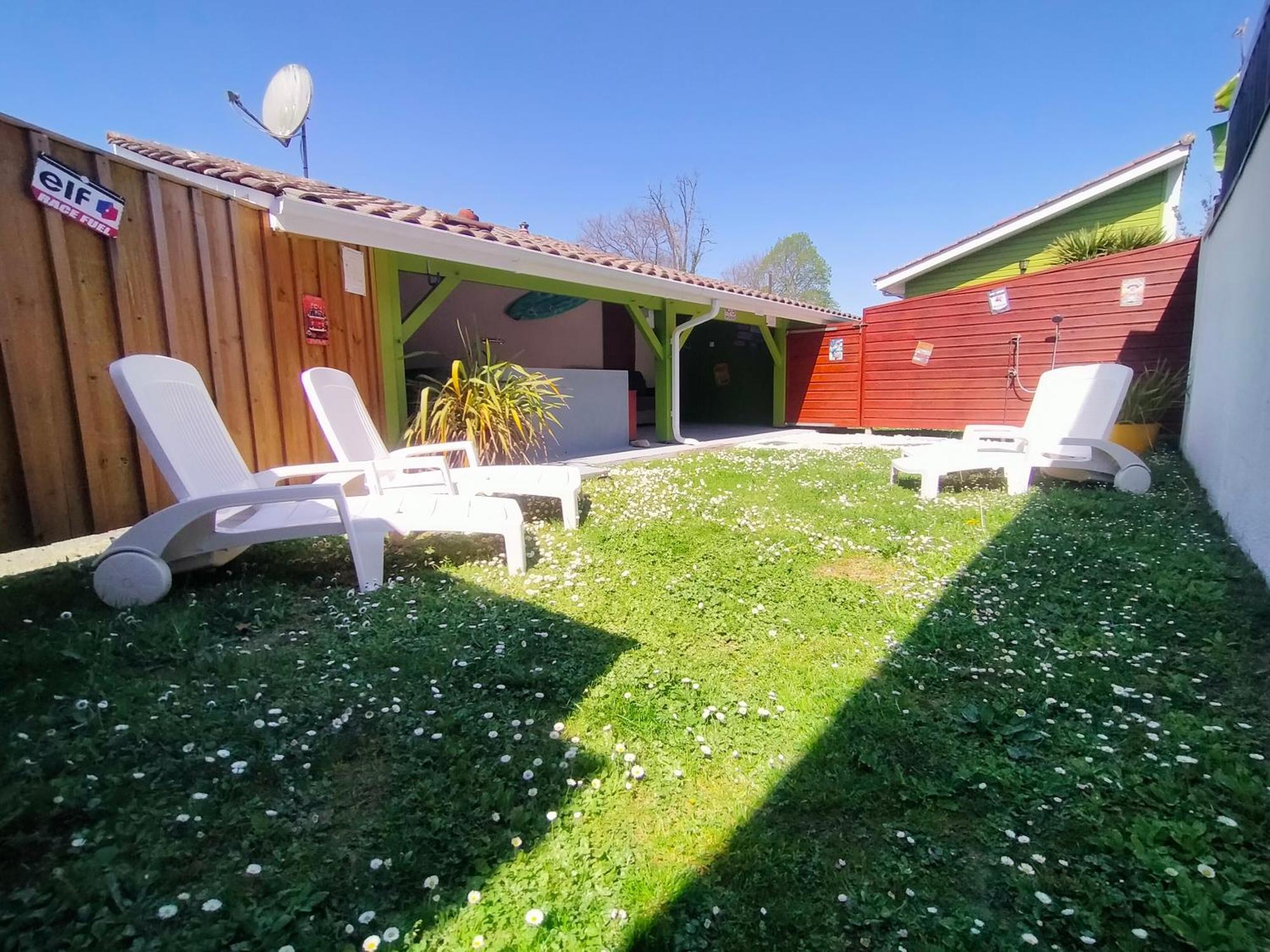 Gîte Les Bambous 2 pers 15 min océan calme jardin parking wifi Brach Extérieur photo